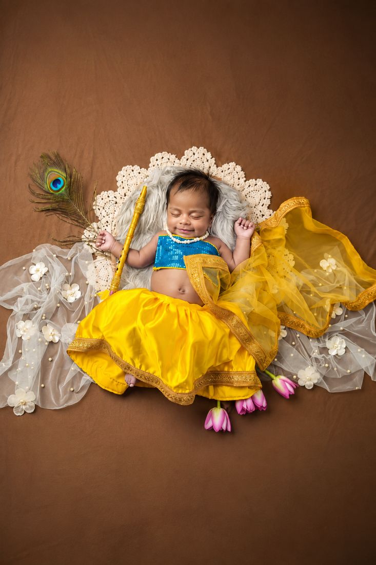 Krishna theme photoshoot at Sourmi Studio