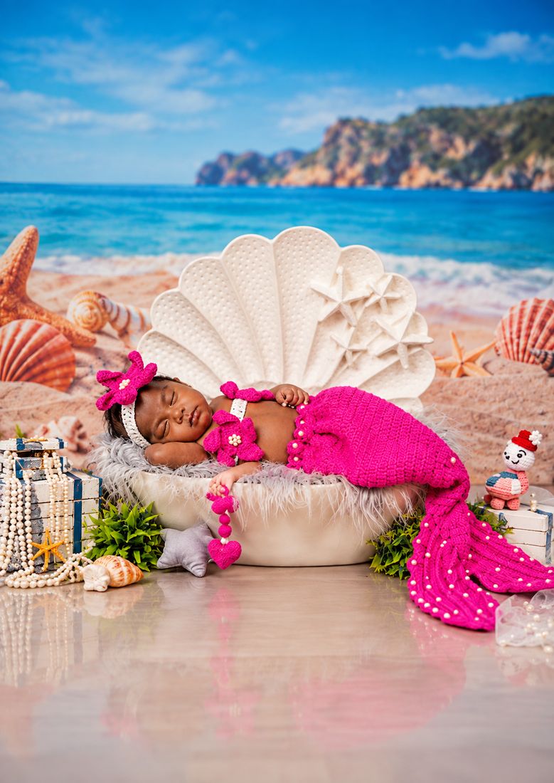 Mermaid theme photoshoot at Sourmi Studio